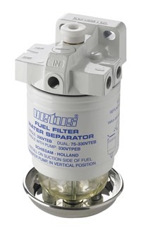 Vetus Water Separator/Fuel Filter, Single, With Pump, 330VTEPB French